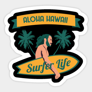 Surfing | Beach | Summer Full Of Surfing Sticker